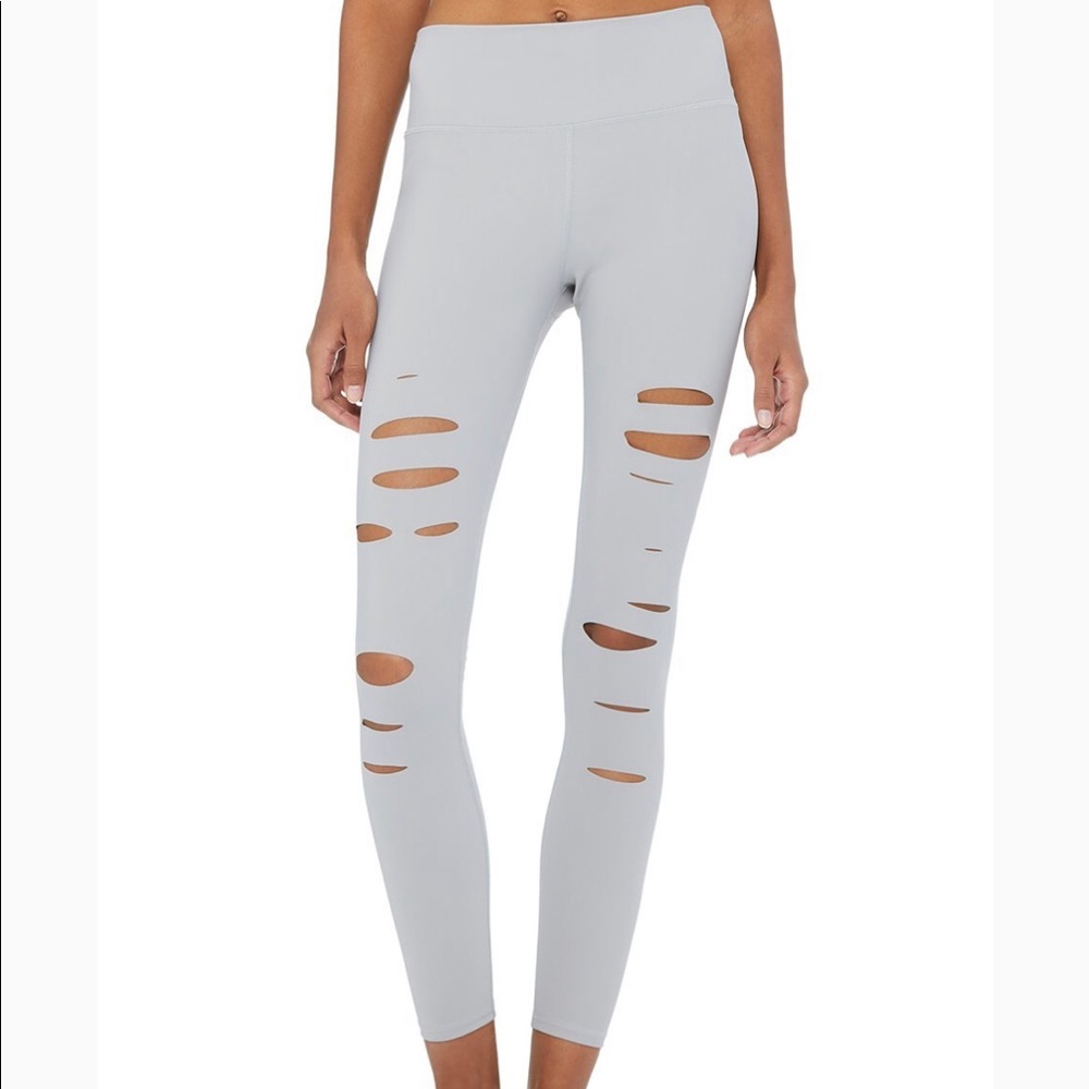ALO yoga high waits ripped warrior leggings XXS